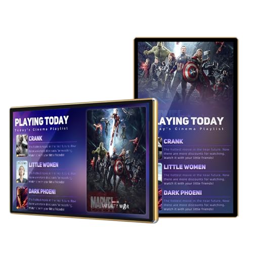 55 Inch Wall Mount Wireless WiFi Kiosk Advertising Digital Signage Cinema Poster Wall Media Player FHD LCD Screen Display