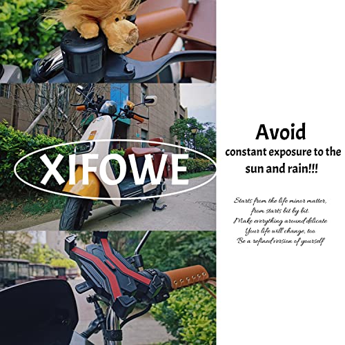 Xifowe Vintage Bike Handlebar Grips Holster Bicycle Tapes Leather Protective Cover (Set Of 2), Antislip Handle Bar Protector For Bicycle, Motorcycle, Electric Bicycle, Etc. Retro Handlebar Grips Parts #TOP3