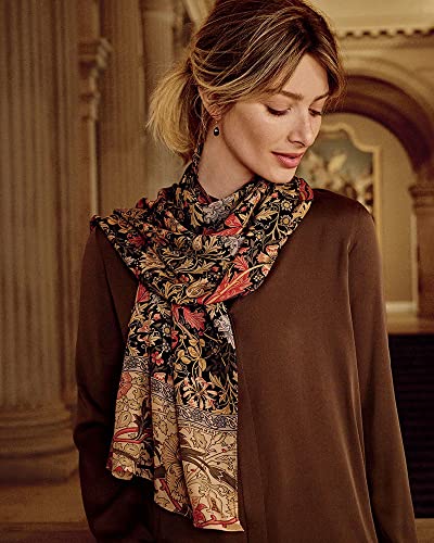 Metropolitan Museum of Art, William Morris, "Compton" Silk Oblong Scarf, Imported, 64 Inches Long3