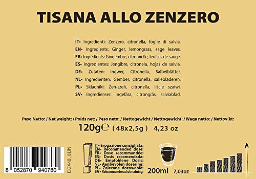 Note d'Espresso - Tisana de Jengibre - Cápsulas compatibles con Cafeteras NESCAFE'* DOLCE GUSTO* - 48 caps - Imagen 4