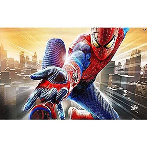 BHYUDYT Puzzle Figure en Bois Jigsaw Décompressé Adulte Spiderman Illustration Enfants 500/1000/1500 Pièces Puzzle Difficile Spiderman Puzzle Mat Dessin Animé De,g,500 Pièces Cover