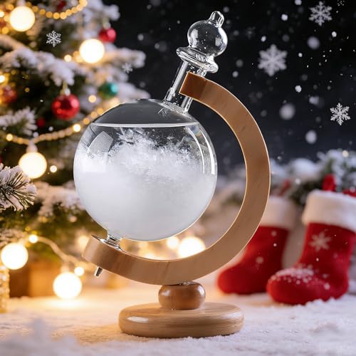 Previsioni meteorologiche di cristallo, vetro tempesta, bottiglia sferica, sfera di cristallo decorativa, previsioni meteo, regalo creativo per ufficio, scrivania, decorazione per la casa, vetro meteo