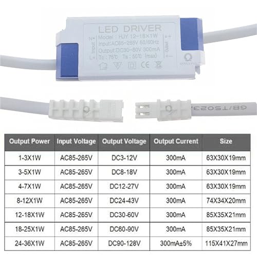 Driver LED 300mA remplace transformateur de lampe en panne