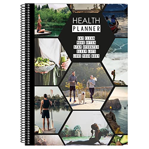 Pomango Health Planner l Agenda for Adults l Wellness Tracker l 12 Months l Canadian Made l 9 x 6.5 in l