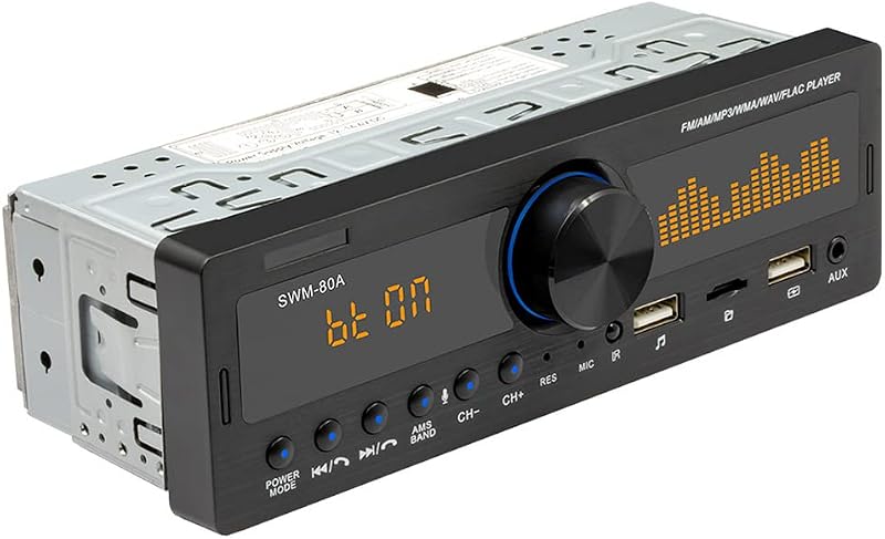 Baceyong Érintőképernyős Autórádió Bluetooth-szal - Egysoros MP3 Lejátszó, FM Rádió, HD Kijelző, AI Hangvezérlés, Színes Fényekkel