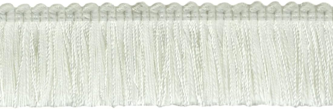 DÉCOPRO 1 3/4" Long (4cm) Basic Solid Collection Brush Fringe Trim (0175SB) Dark Sand Beige #A8 (Grey Brown Beige) 24 Yards (72 ft/21.5m)