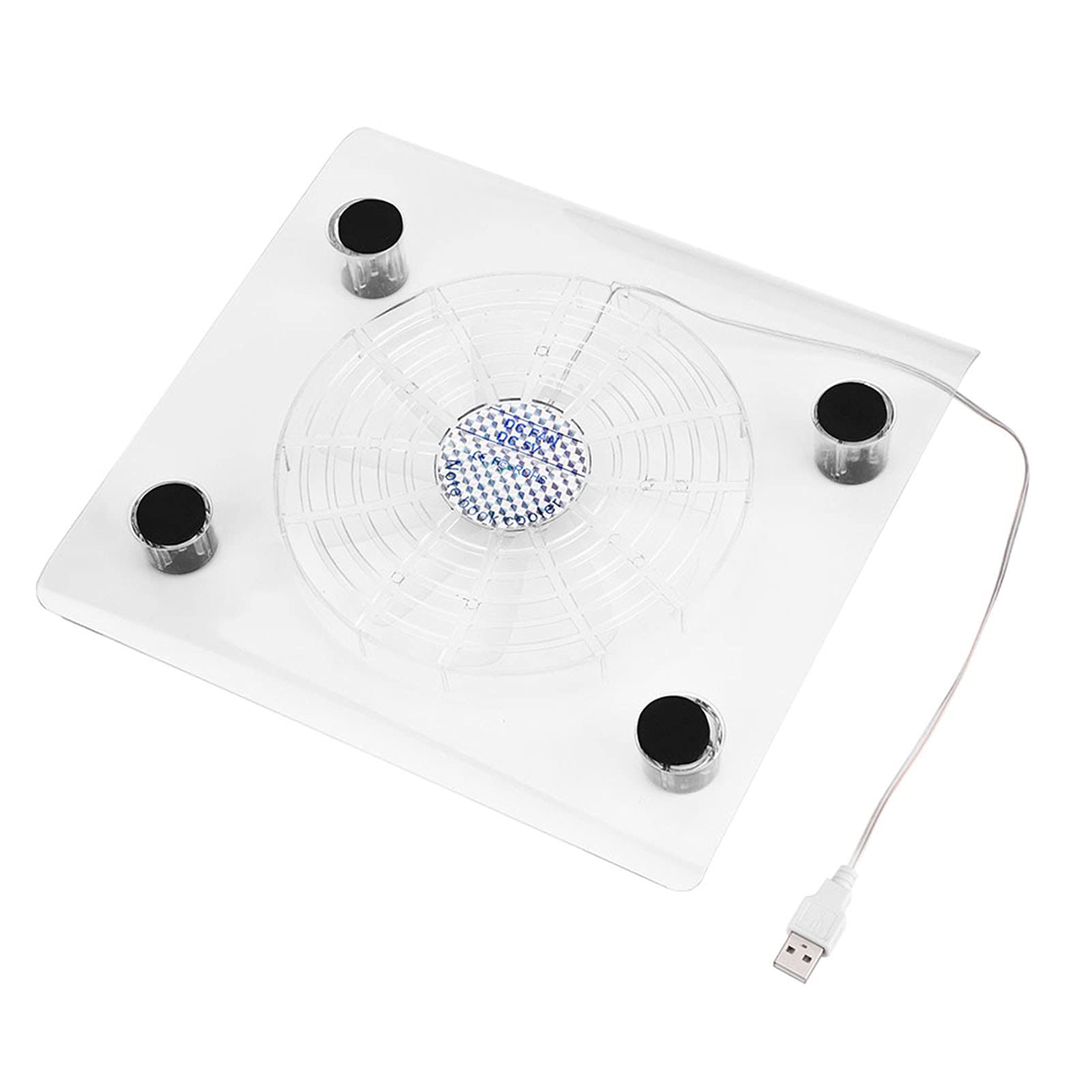 USB Ultra Silencieux, Ventilateurs de Refroidissement avec LED RGB H800 Ohrpolster Notebook Cooler Lights pour Laptop