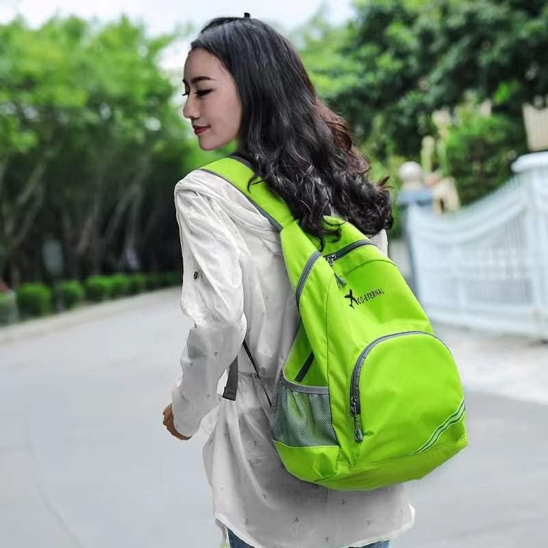Geboldil Men's and women's waterproof backpack traveling backpack green - Image 4