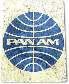 Pan Am American Logo Jet Airplane Retro Vintage Look Wall Art Decor Metal Tin Sign 8x12 Inch
