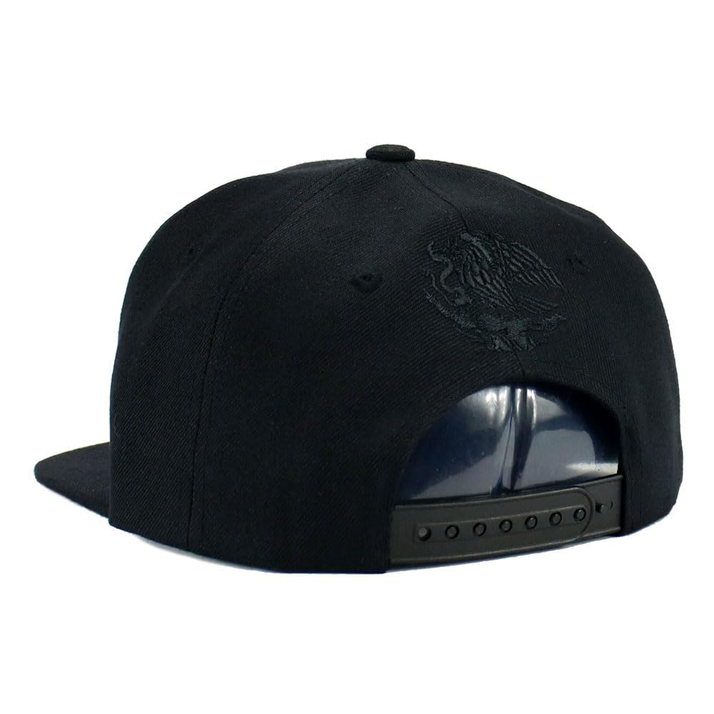 Gorra mexicana de México, hecha en México, águila, bordada, ajustable, visera plana, gorra de béisbol