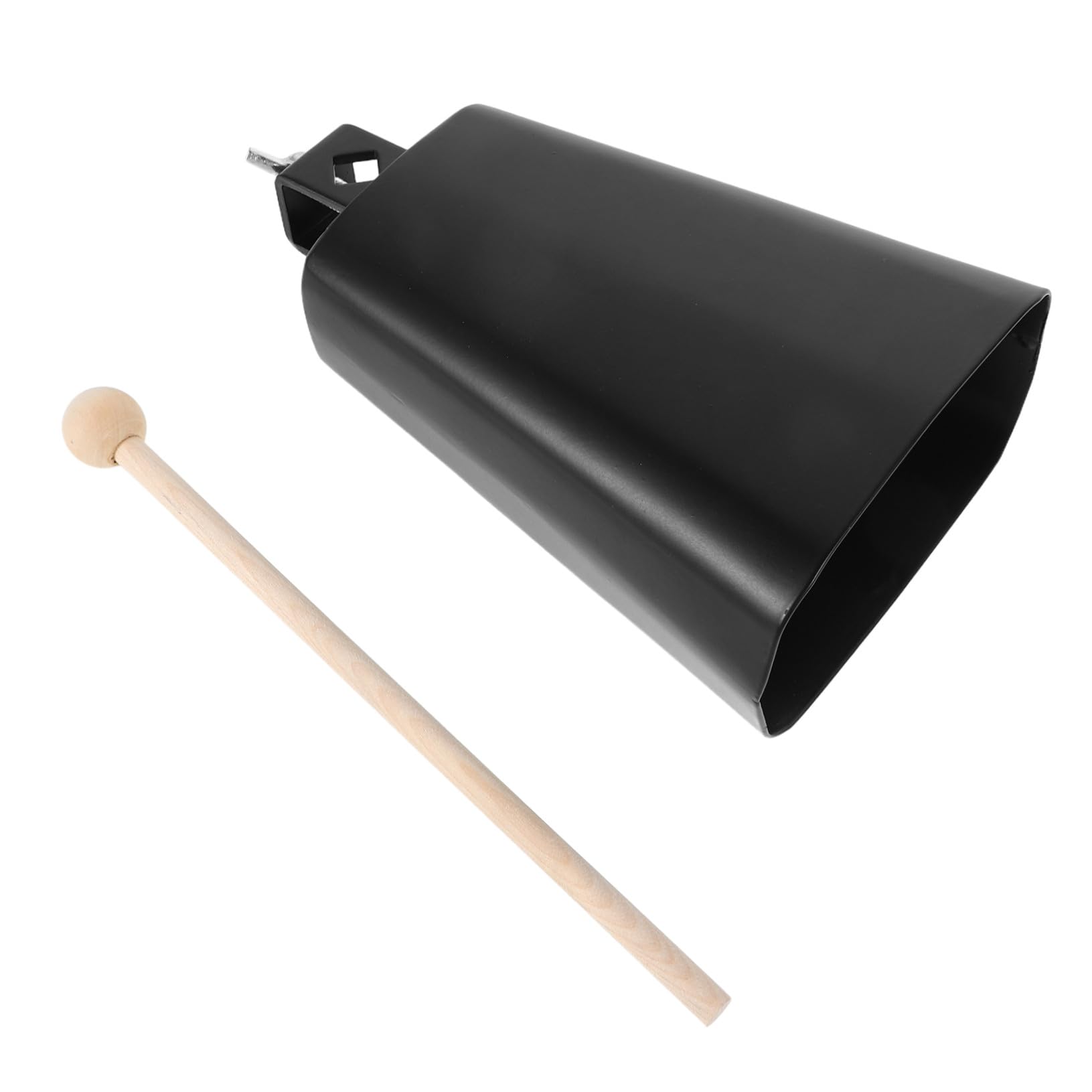 Cowbell mit Verstellbarer Metallhalterung Stabile Klemme für Bassdrum Geräuschreduzierendes Percussion Zubehör Kompatibel mit Verschiedenen Glockengrößen für Indoor und Outdoor