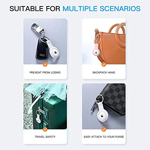 Image of M.G.R.J Anti Lost Cover Case for Airtag Scratch Proof Protective Cover Cases (Orange)