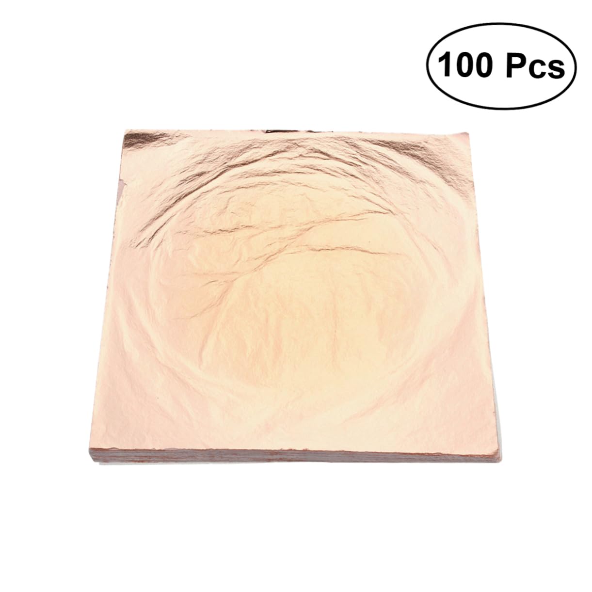 IWOWHERO 2sets Gilding Imitation Leaf 14x14cm Craft Imitation Metal DIY Art Home Decor 100pcs*2