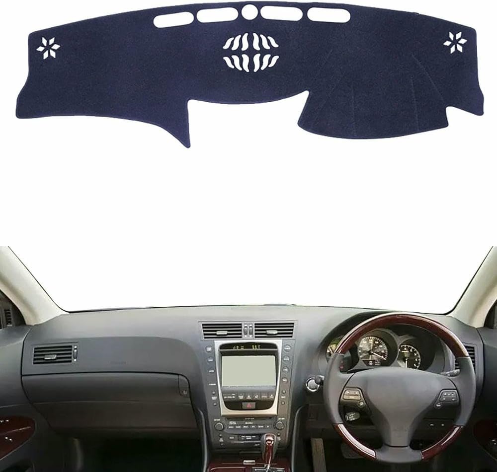 ZDUODUN Funda Parasol para el salpicadero del Coche para Lexus GS GS350 GS450h GS300 2006-2010 Almohadilla Antideslizante para el Interior Accesorios para el salpicadero