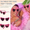Semato Hot Pink Heart Shaped Sunglasses 8 Pairs Bachelorette Party Sunglasses Gifts for Women and Girls #3