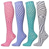 LEVSOX Compression Socks Women and Men Christmas 20-30mmHg Knee High Best for Nurses, Travel, Pregnancy