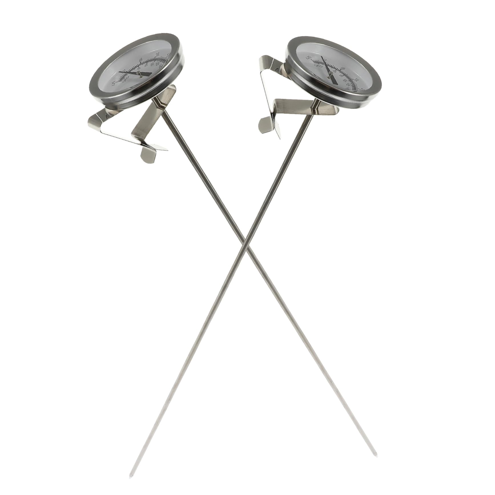 OFFSCH Barbecue Food Thermometer Clamp 2pcs Oil Thermometers for Turkey Meat Cooking Kitchen Supplies