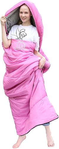 Miniatura 5 de Versión mejorada de tamaño XL del saco de dormir para acampar 4 estaciones, cálido y fresco, peso más ligero, adultos y niños pueden utilizar bolsa