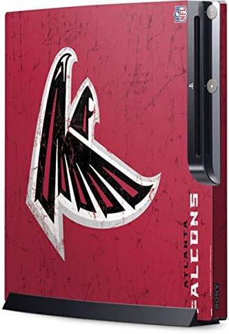 Skinit Decal Gaming Skin Compatible with Playstation 3 & PS3 Slim - Officially Licensed NFL Atlanta Falcons - Alternate Distressed Design