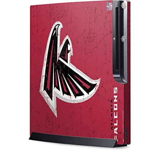 Skinit Decal Gaming Skin Compatible with Playstation 3 & PS3 Slim - Officially Licensed NFL Atlanta Falcons - Alternate Distressed Design