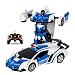 Produktbild ZMH RC Auto Transformation Roboter Sportwagen Modell Roboter Spielzeug Coole Verformung Auto Kinder Spielzeug Geschenke Für Alter 3 4 5 6 7 8 9 Jahre Alt Jungen,Blueandwhite