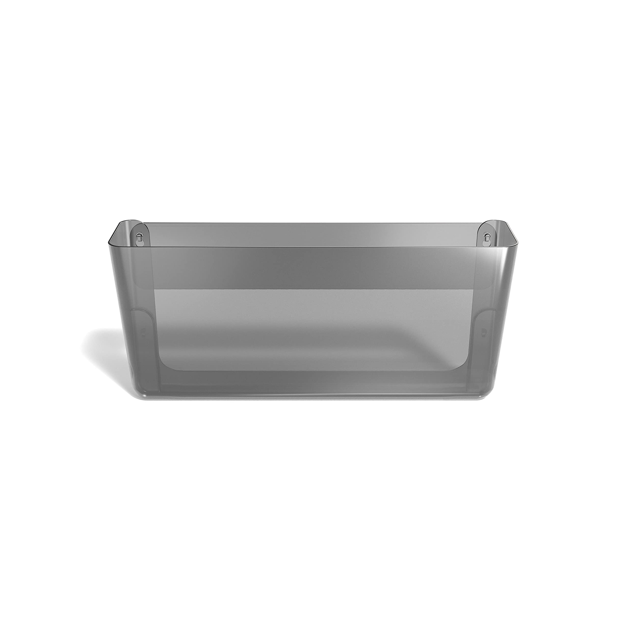 TRU RED Staples TR58212 Single Pocket Plastic Wall File, Smoke