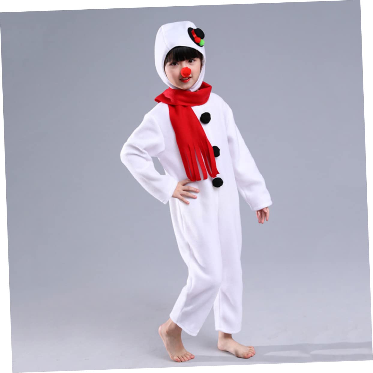 Costumi Pigiama Para Niños Vestito Bambini Pupazzo Di Neve Costume Pupazzo Di Neve Costume Kit Bambini Costume Di Natale Bianco Bambini Costume Set Festival Costume Set Pupazzo Di