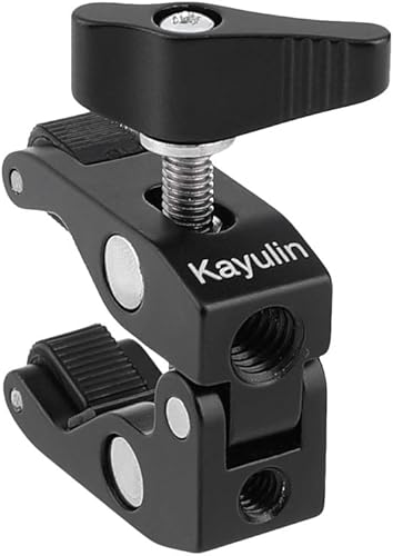 Vista 3 de Abrazadera Super Crab con 14"-20 puntos de montaje para kit de estudio fotográfico (2 piezas, negro)