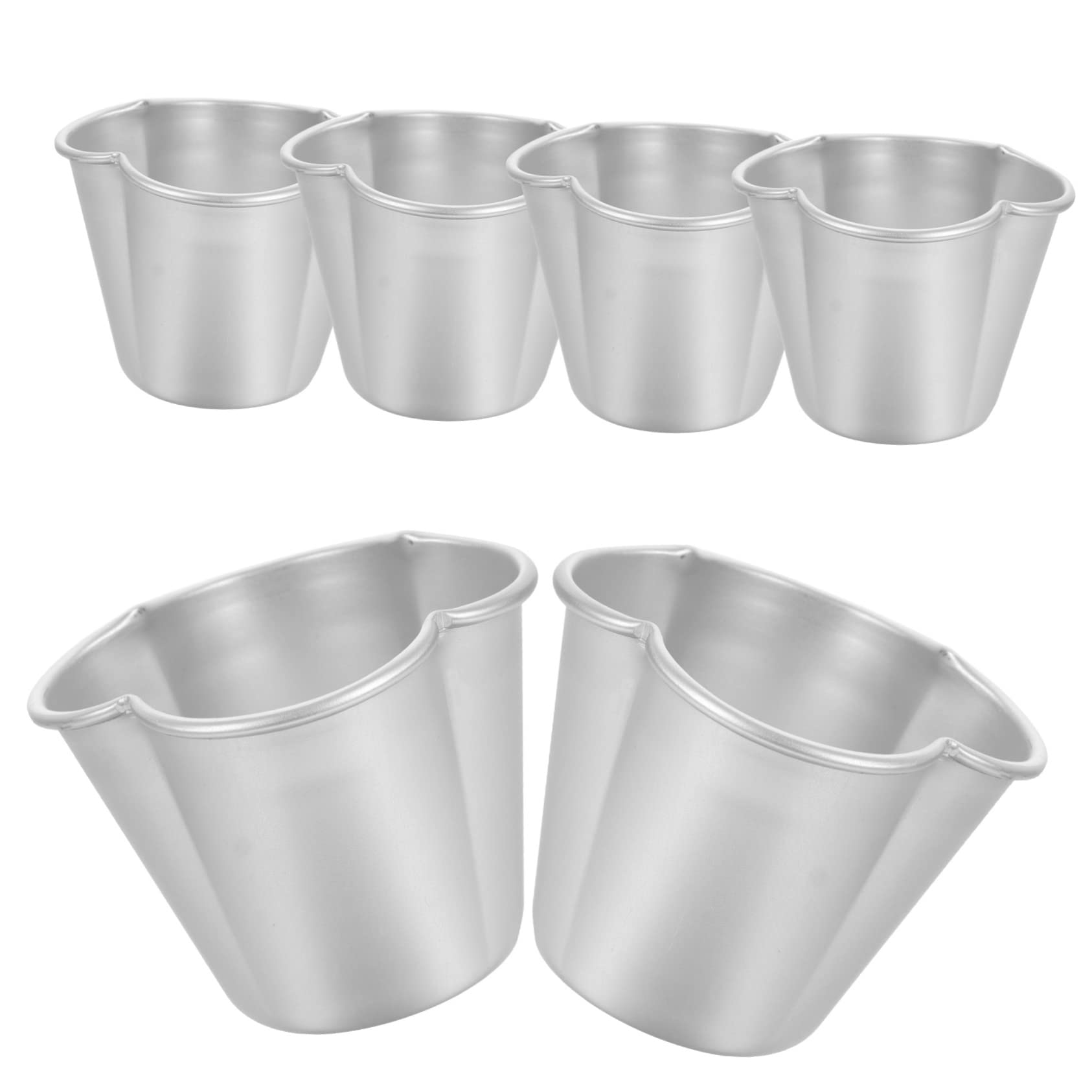 Amosfun 18 Piezas Molde De Torta Moldes Para Muffins Antiadherentes Mini Muffins De Pastel Para Torta Tazas De Aluminio Para Hornear s De Budín Silver Aleación De Aluminio
