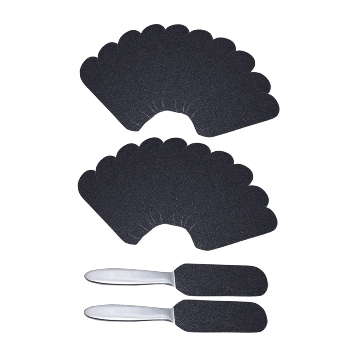 SHERCHPRY 1 Set Handheld Scrubber Professional Foot Care Tools with Handles and Sandpaper Pads for Exfoliating Calluses and Dead Skin