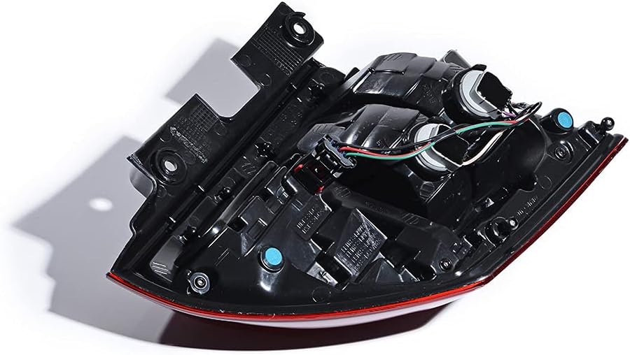 Astra Depot Compatible with Red Brake Stop Tail Light Assembly 2014-2017 Jeep Compass LCI Passenger Side Taillamp