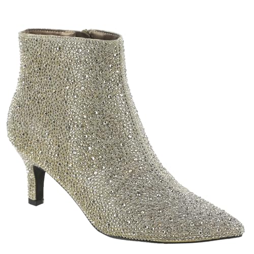 Masseys Women's Ursula Rhinestone Studded Dress Bootie