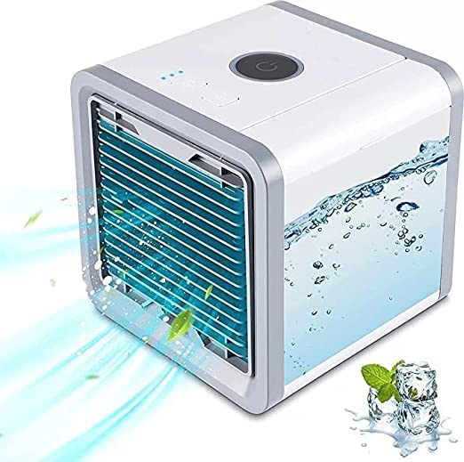 KROOH Mini Portable Air Cooler,Personal Space Cooler Easy to fill water