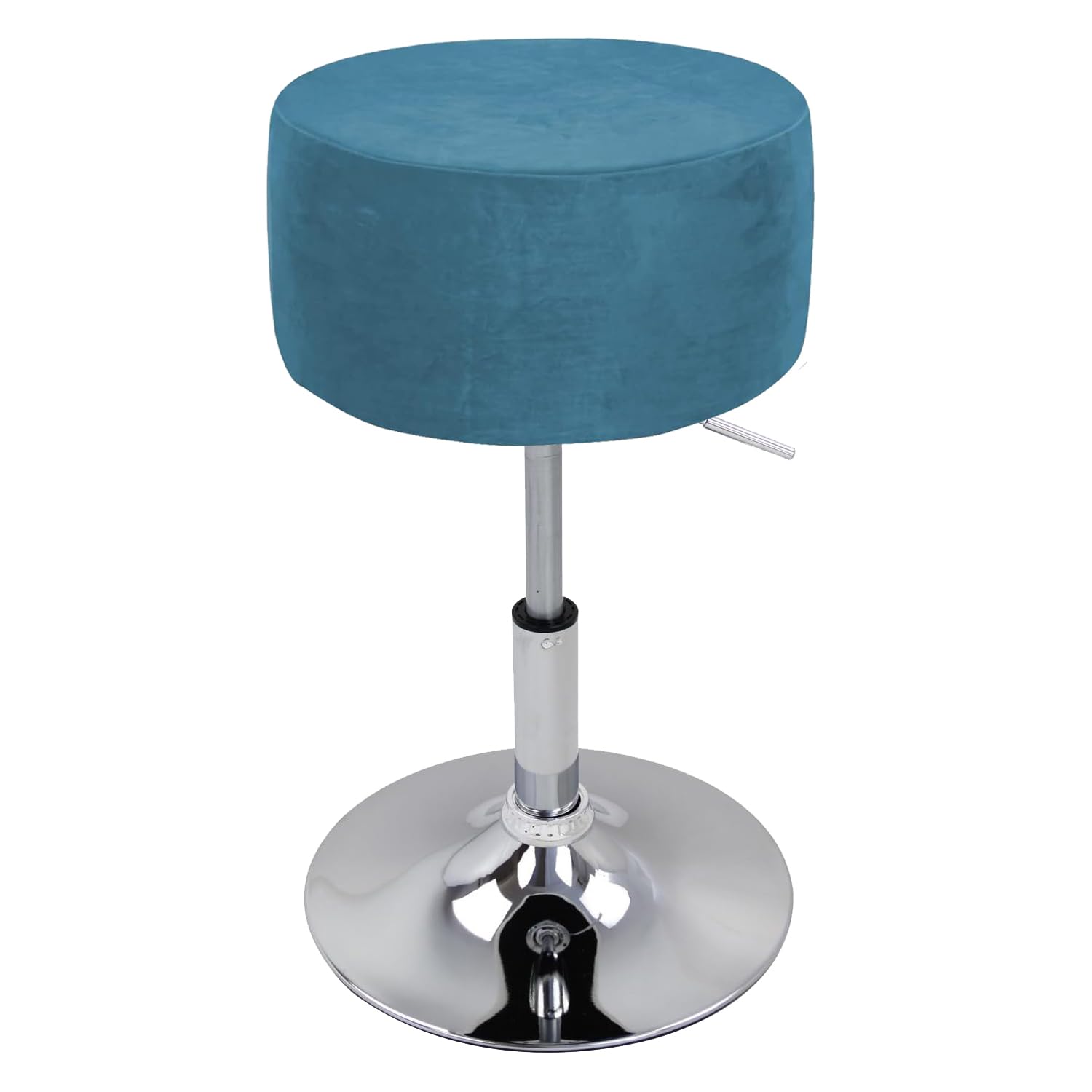 Housse De Tabouret De Bar Extensible - Avec Dossier Rond - Tissu Résistant, Lavable - Pour Îlot De Cuisine, Salon