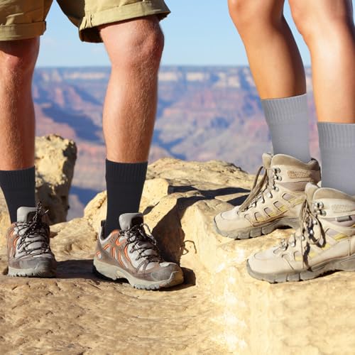 Image of Jeyiour 2 Pairs Waterproof Socks Unisex Waterproof Breathable Outdoor Skiing Hiking Wading Fishing Socks for Men Women