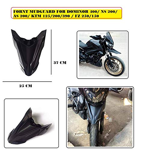 Image of PA ABS Front Fender Mudguard Compatible for Dominar 400 Bajaj NS 200 KTM 125 KTM200 KTM390 Yamaha FZ 250 150