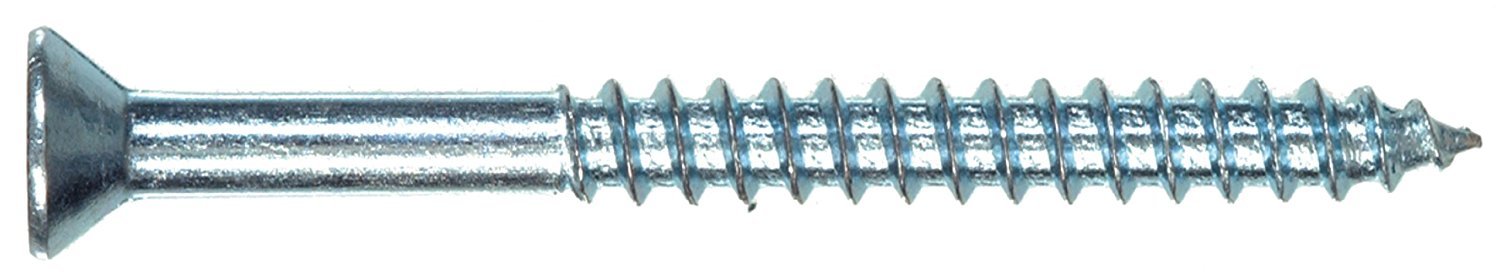 Hillman No. 12 x 3 in. L Phillips Flat Head Zinc-Plated Steel Wood Screws 100 pk