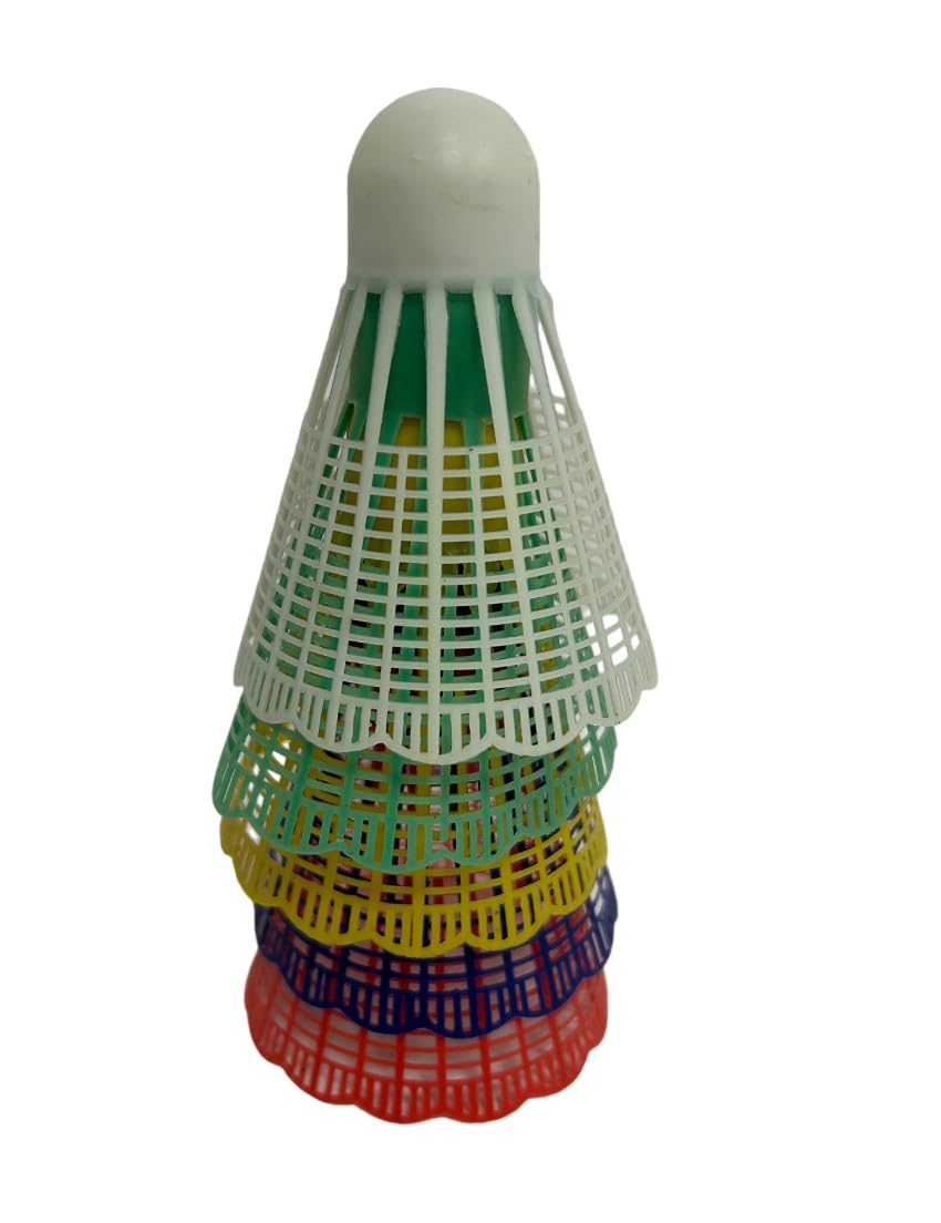 Volani da Badminton confezione da 5 Volano Volani da BAdminton Lattina da 5 Pezzi Volani da Badminton in Plastica Colorata Palline Volano Portatili Set Palline per Badminton Bambini e Adulti