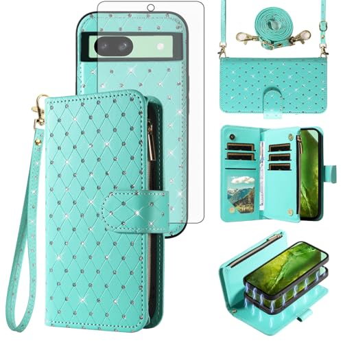 Coque Pixel 8A Asuwish ZSZXCXDK US Vert silicone ajusté protège-smartphone