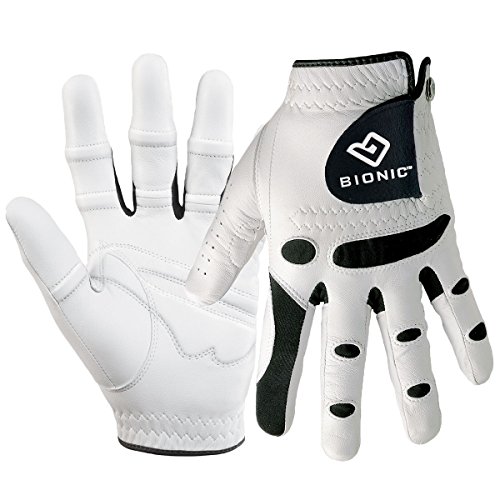 BIONIC Golfhandschuh für Herren, Herren, GGMLXXL, weiß/schwarz, XXL