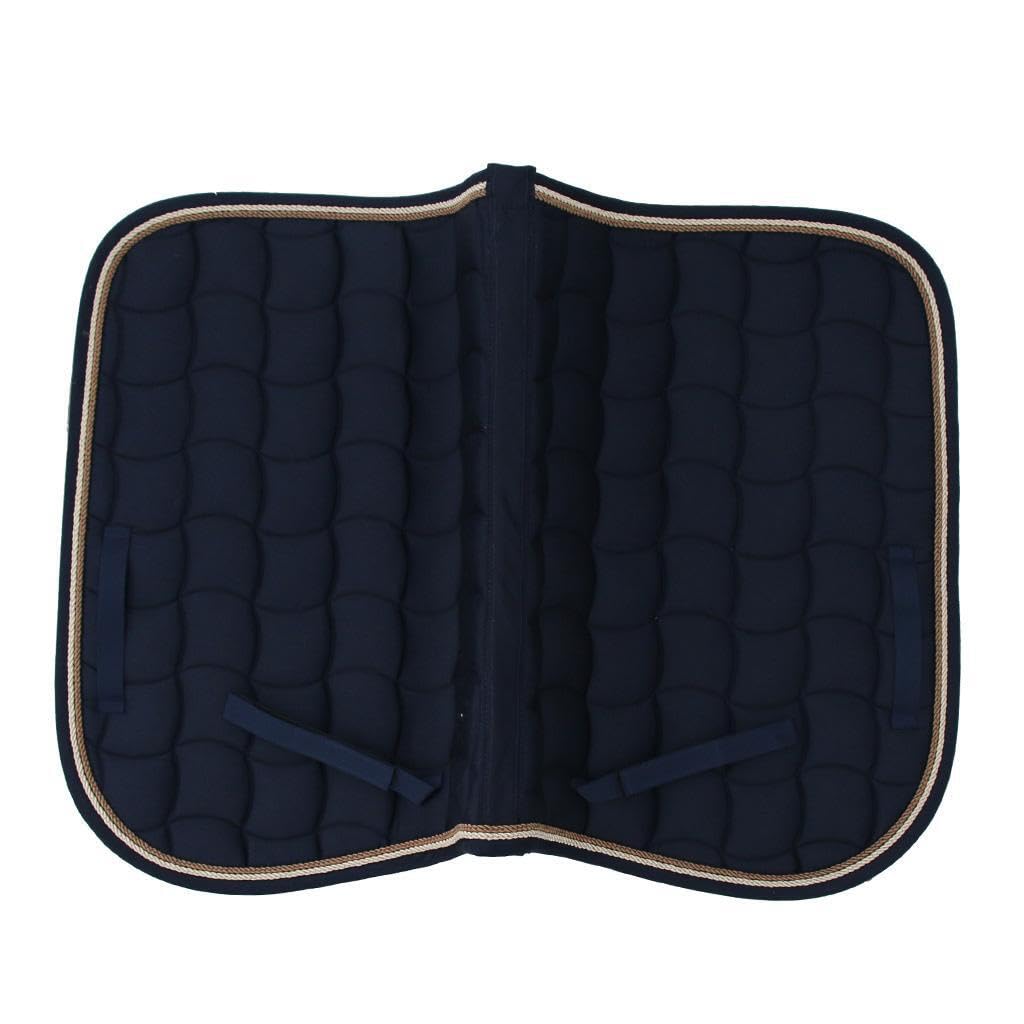 Funda de manta para media silla de montar de caballo, antideslizante, con correas de cincha, para poni, salto y espectáculo.