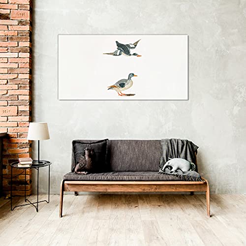 Impression sur verre oiseaux et canards pour illuminer votre salon moderne