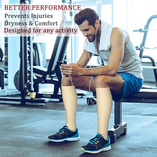 Image of Compression Socks (7 Pairs), 15-20 mmhg is BEST Graduated Athletic & Medical for Men & Women, Running, Flight, Travel, Nurses, Pregnant - Boost Performance, Blood Circulation