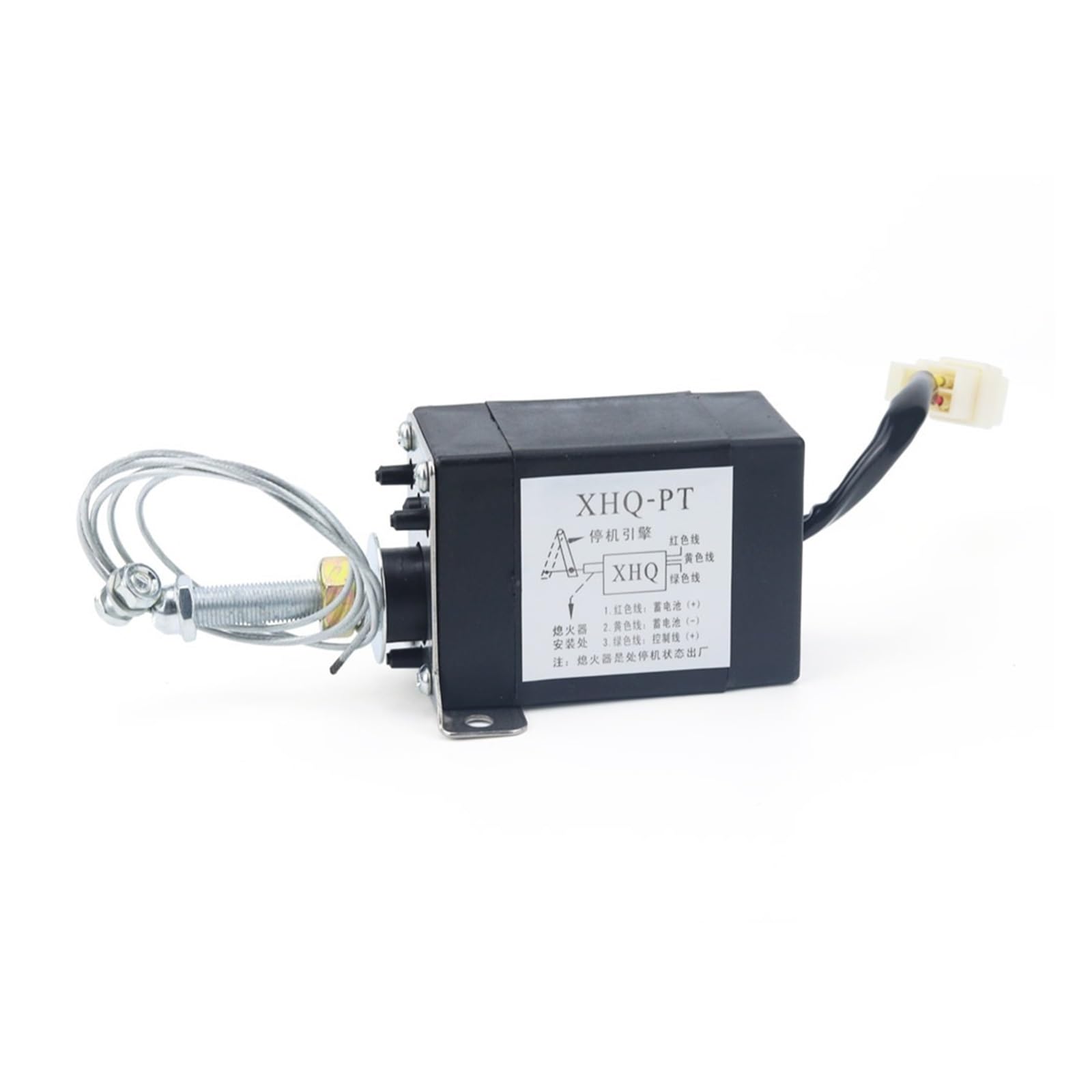 Hdrtcbu Nc With Bracket Solenoid Valve Power On/Off Pull Type Engine Accessory Stop Solenoid Valve 12V 24V Fuel Stop Solenoid