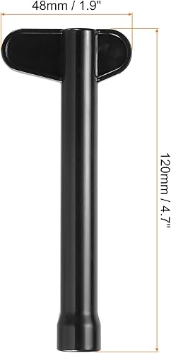 Miniatura 2 de PATIKIL Enchufe instalador de grifo, llave M10, herramienta de fontanería para cuenco de baño, lavabo, color negro, paquete de 4