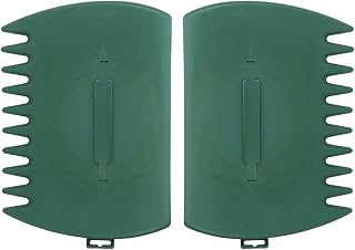 Ragyzity 2-Pack Leaf Scoop Grabbers - Adjustable Handheld Garden Rakes for Leaves, Grass Clippings & Yard Debris Pickup