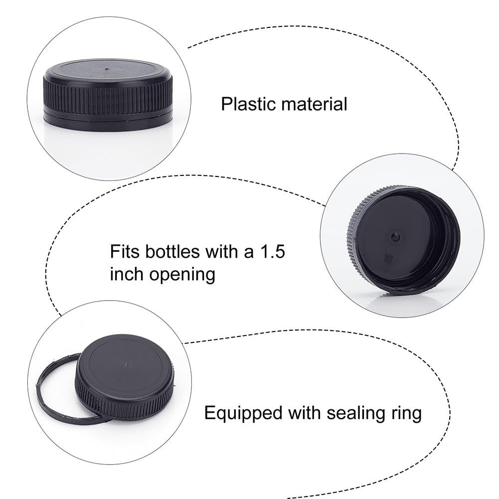 Amazon｜WEBEEDY 100個 プラスチックボトルキャップ 交換用 40mm/1.57