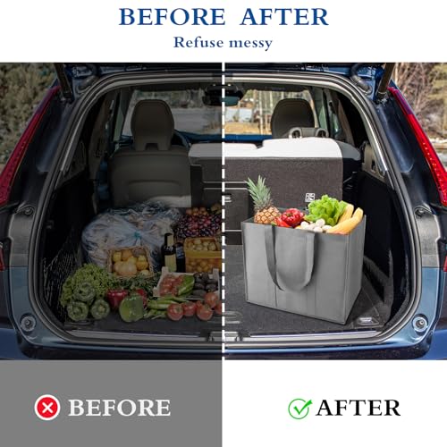 WISELIFE Reusable Grocery Tote Pack