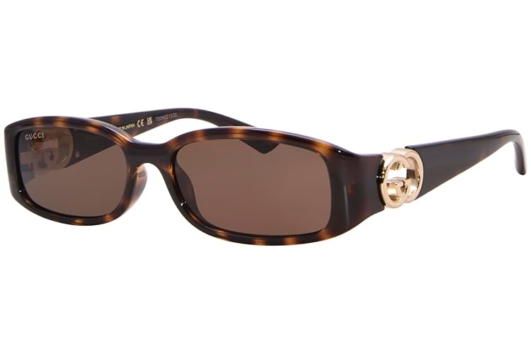 Gucci Women's Hailey Rectangular Sunglasses - Brown - 54.0 Millimeters