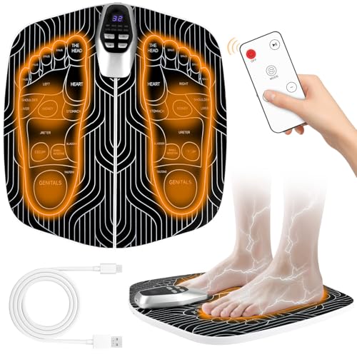SUOIDOD EMS Foot Stimulator (HK701A) for Pain Relief EMS Foot Massager for Stimulate Healthy Muscles Improve and facilitate Muscle Performance offering Both (TENS)&(PMS) Portable